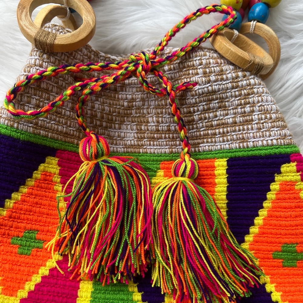 Handmade Colombian Wayyu Bag NWOT! - Picture 3 of 6